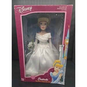 Disney Princess Cinderella Porcelain Keepsake Doll 14" Bride Avon Exclusive